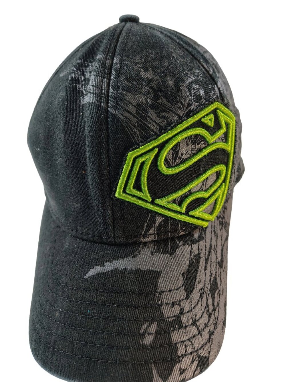Men's Rare Black & Green DC Comics Dark Superman Hat